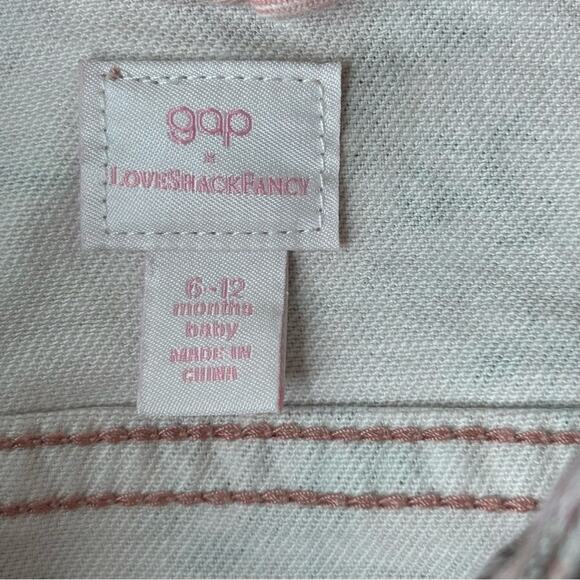 Gap × LoveShackFancy Baby Floral Icon Denim Jacket NWT 6-12 Months - Picture 5 of 11